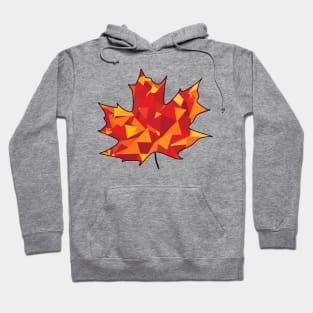 Geometric Maple Leaf Hoodie